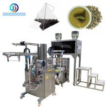 Fully Automatic Qualitative Filter Paper Inner and Outer Nylon Pouch  Trianglec Small Tea Bag Packing Machine For 2g-10g